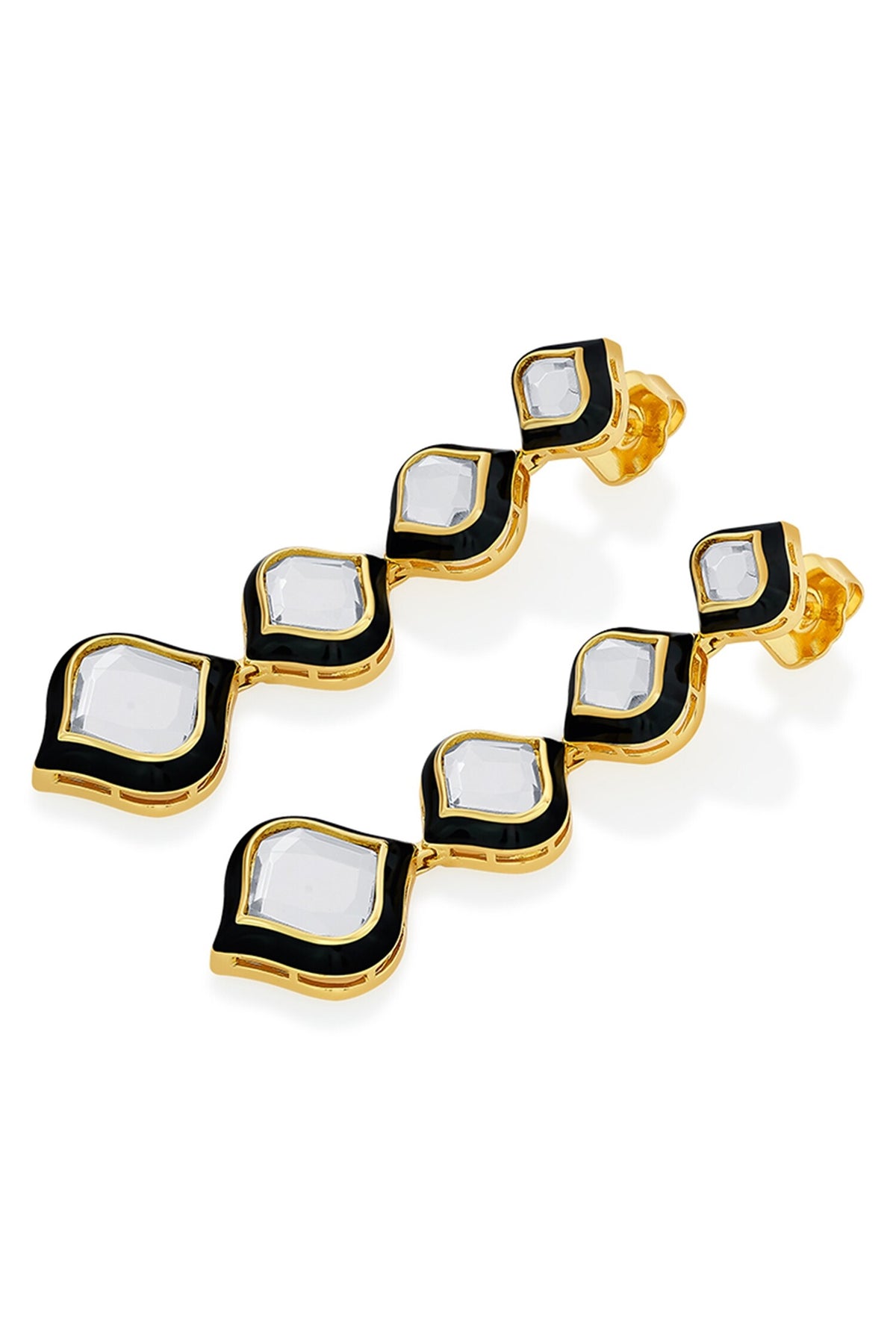 Amina Mirror Minaret Earrings 