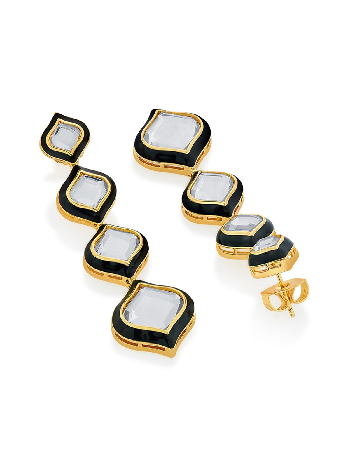 Amina Mirror Minaret Earrings 