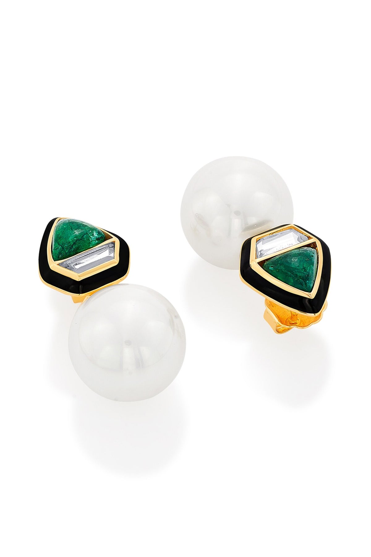 Razia Quartz Mirror Earrings 