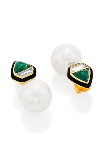 Razia Quartz Mirror Earrings 