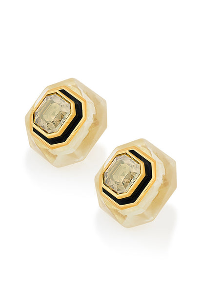 Bling Infinity Cut Crystal Studs 