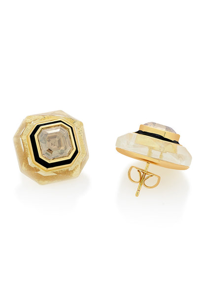 Bling Infinity Cut Crystal Studs 
