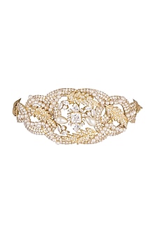 Gold Plated Pearl Choker Necklace