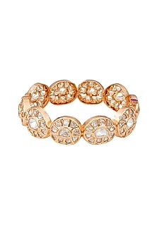 Gold Plated Kundan Polki Bangle