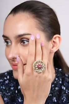 Gold Plated Ruby Ring