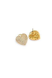 Gold Plated Zircon Stud Earrings