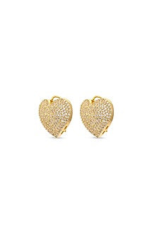 Gold Plated Zircon Stud Earrings