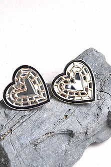 Gold Plated Mirror Stud Earrings