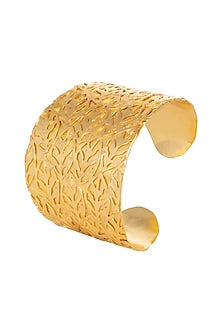 Gold Finish Cuff Bracelet