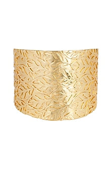 Gold Finish Cuff Bracelet
