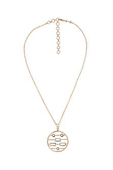 Rose Gold Finish Swarovski Pendant Necklace