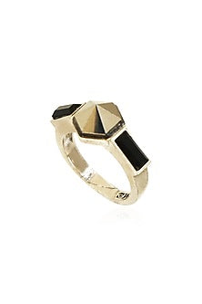 Black Rhodium Finish Swarovski Ring
