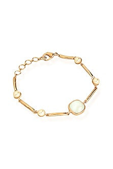 Rose Gold Finish Pearl Bracelet