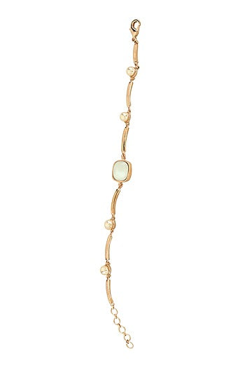 Rose Gold Finish Pearl Bracelet