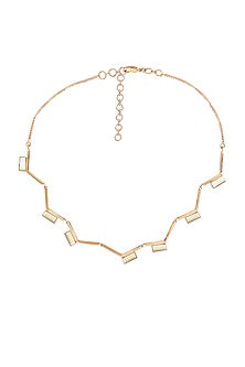 Rose Gold Finish Swarovski Choker Necklace