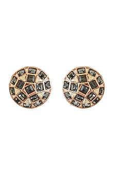 Rose Gold Finish Swarovski Stud Earrings