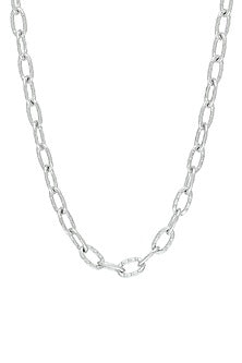 White Finish Swarovski Choker Necklace
