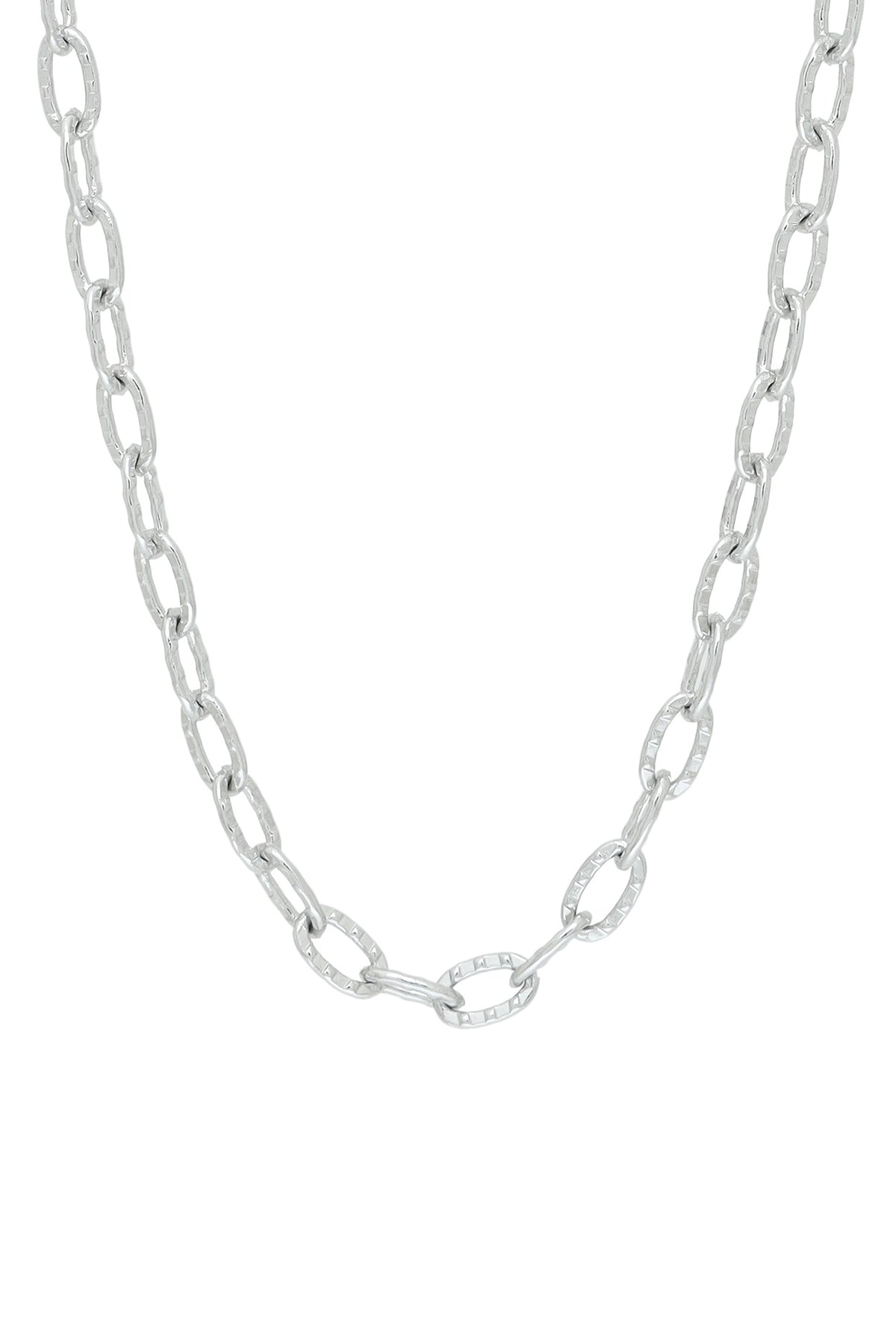 White Finish Swarovski Choker Necklace