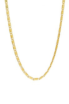 Gold Finish Swarovski Braided Chain Necklace