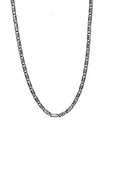 White Finish Swarovski Braided Chain Necklace