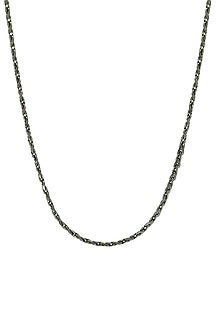 White Finish Swarovski Braided Chain Necklace