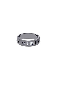 White Finish Swarovski Ring