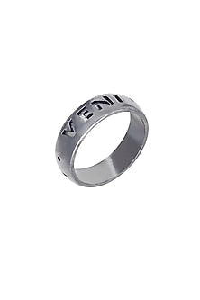 White Finish Swarovski Ring