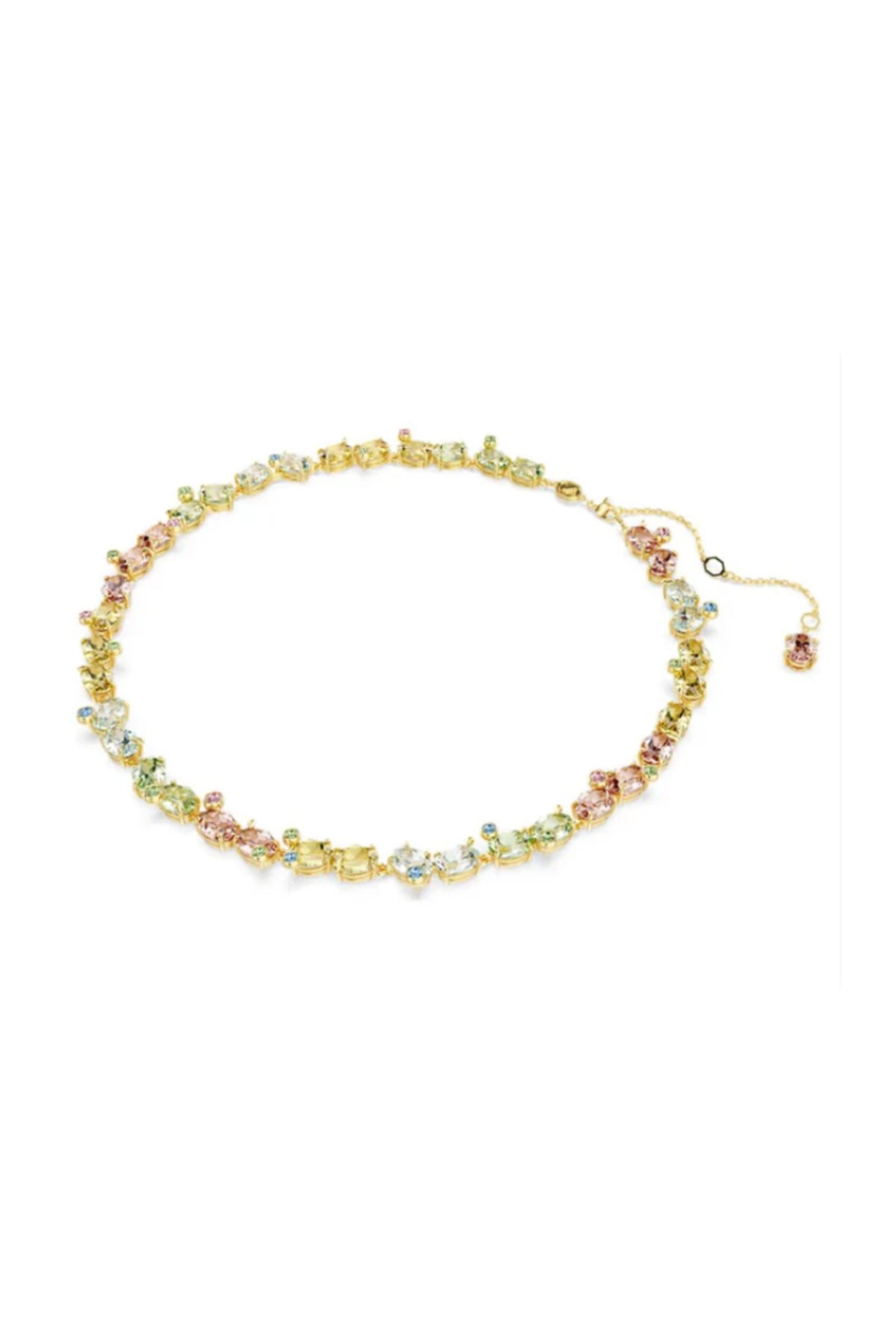 Gold Plated Multi-Colored Swarovski Necklace