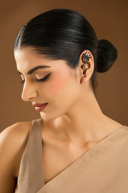 Gunmetal Brass Earrings