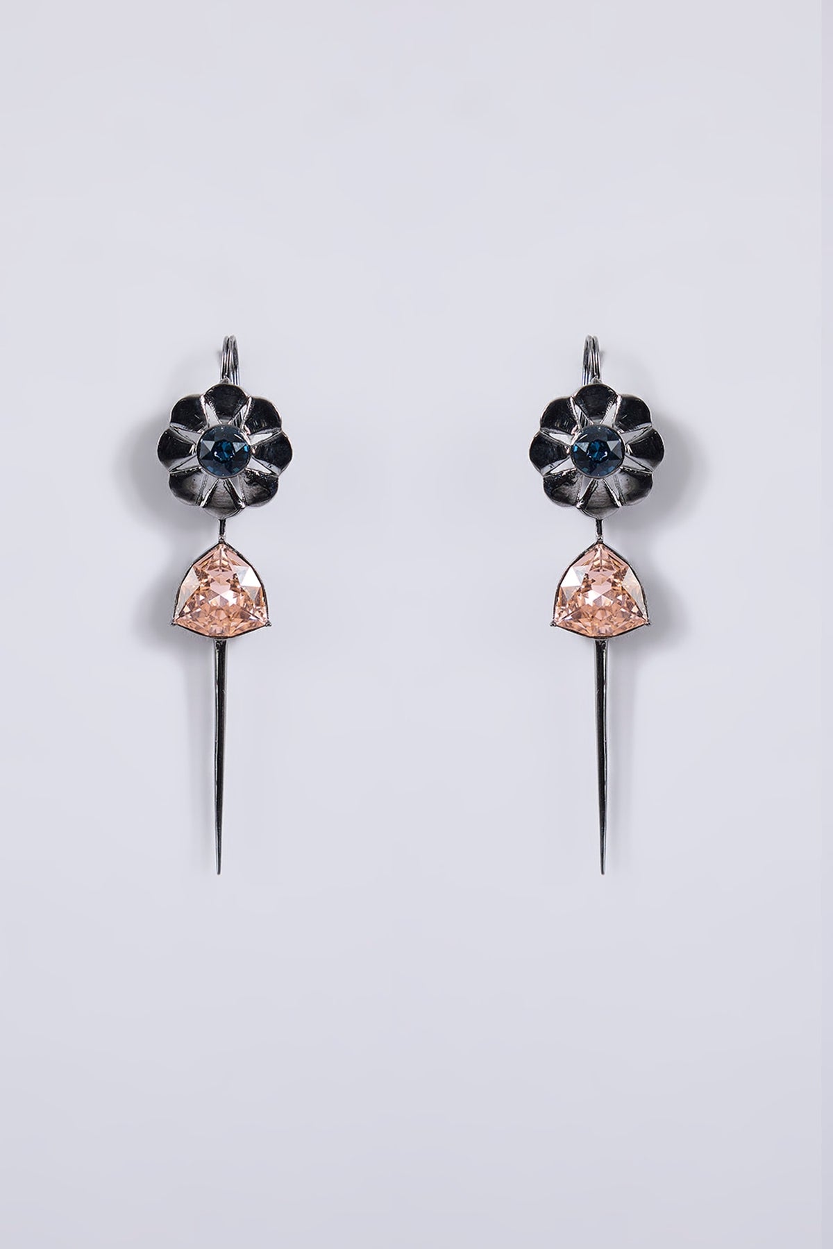 Gunmetal Brass Earrings