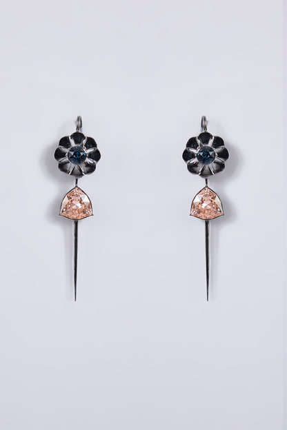 Gunmetal Brass Earrings