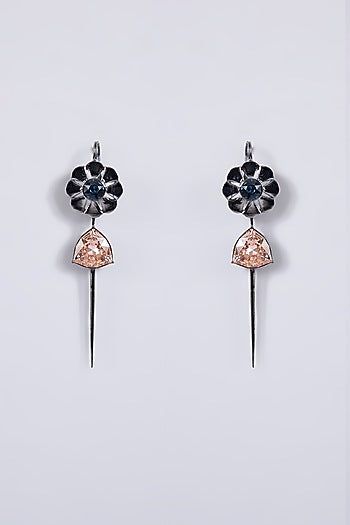 Gunmetal Brass Earrings