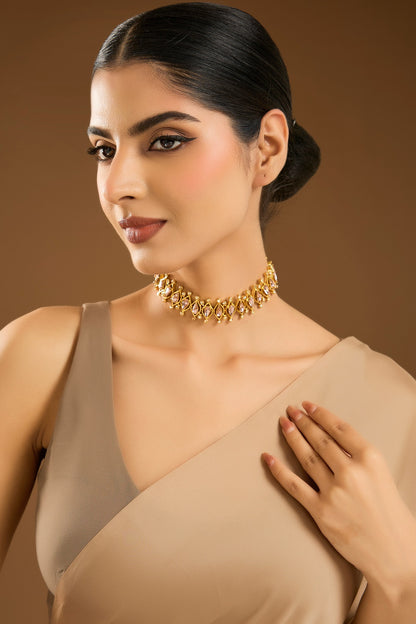 Champagne Brass Necklace