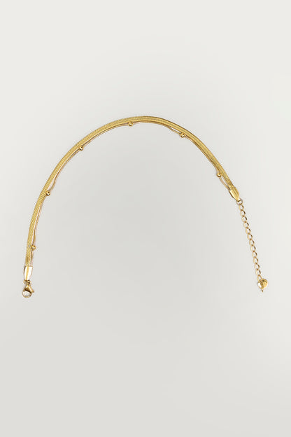 Gold Finish Anklet