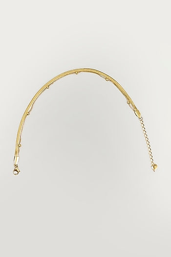 Gold Finish Anklet