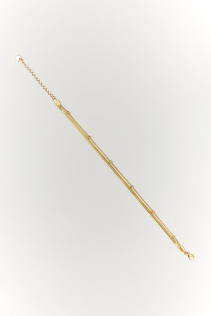 Gold Finish Anklet