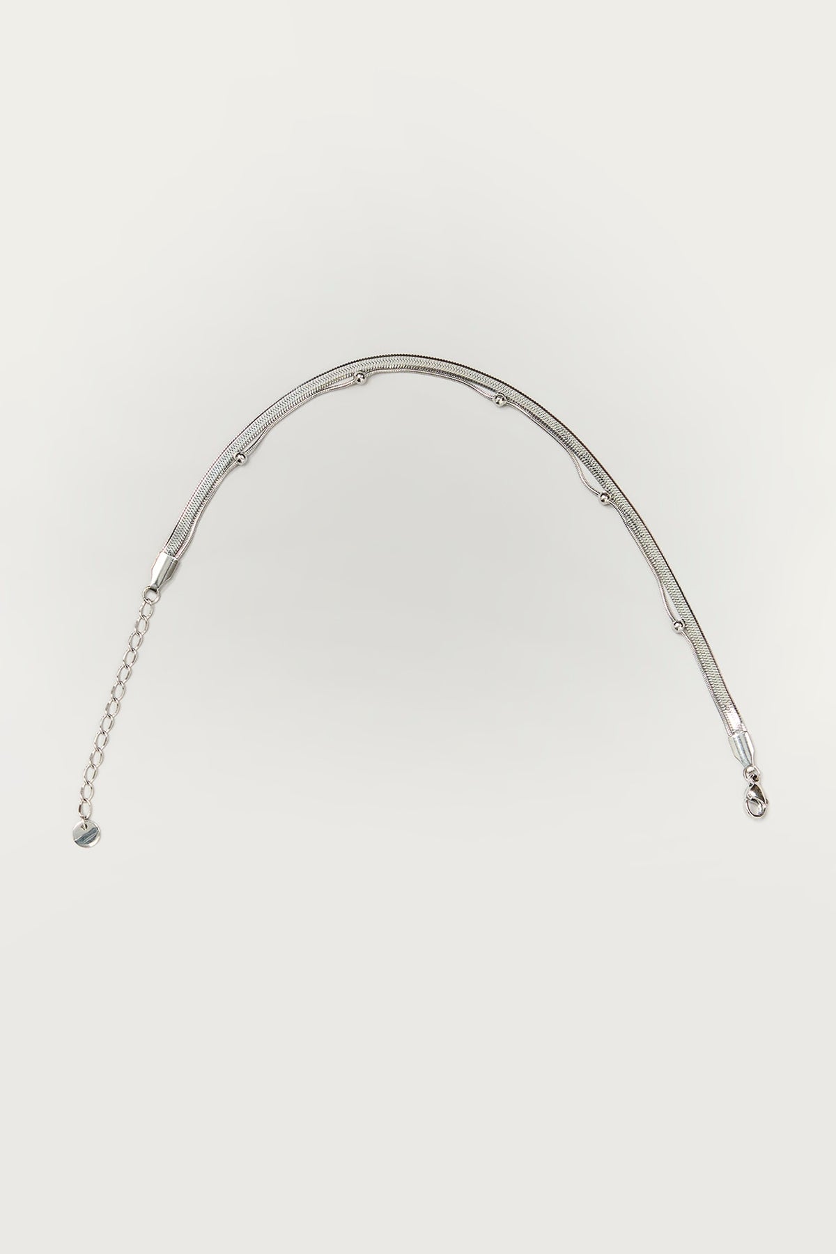 Silver Finish Anklet