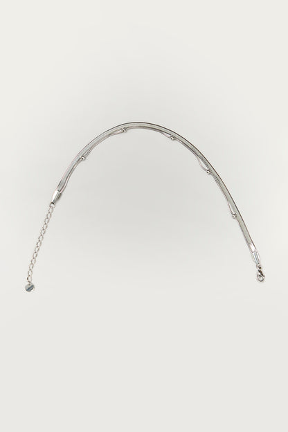 Silver Finish Anklet