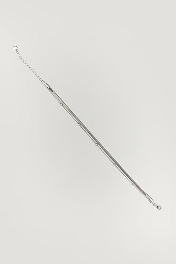 Silver Finish Anklet