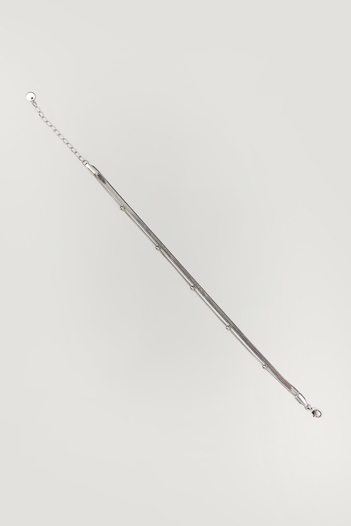 Silver Finish Anklet