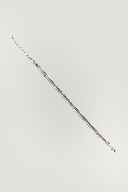 Silver Finish Anklet