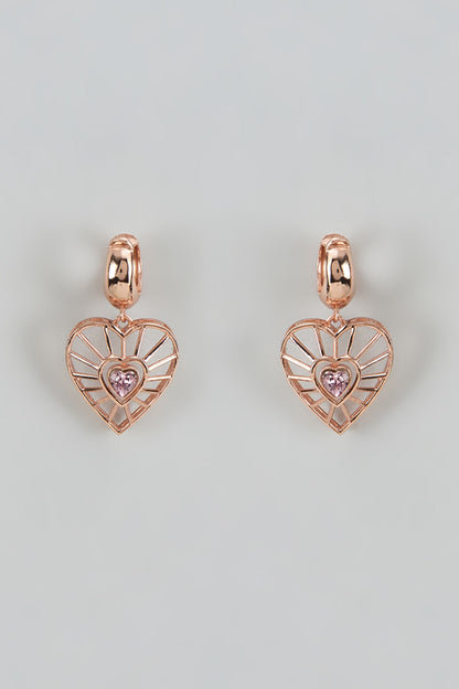 Rose Gold Finish Swarovski Darling Dream Dangler Earrings