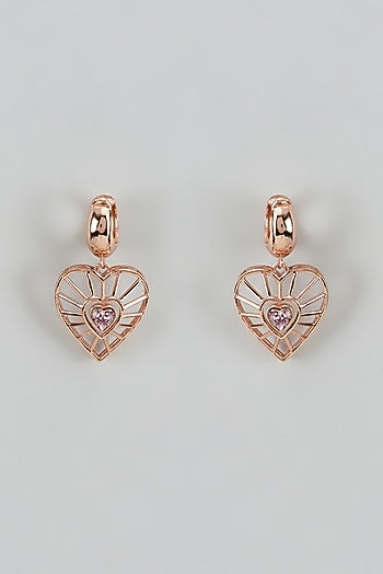 Rose Gold Finish Swarovski Darling Dream Dangler Earrings