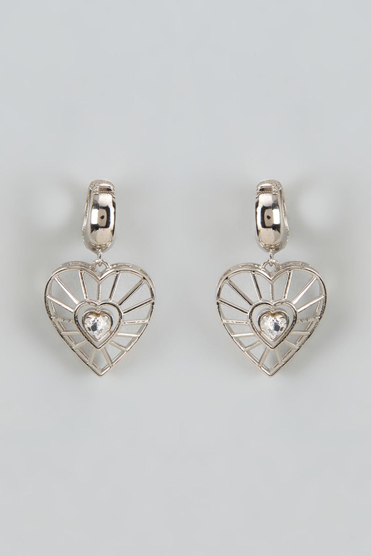 White Finish Swarovski Darling Dream Dangler Earrings