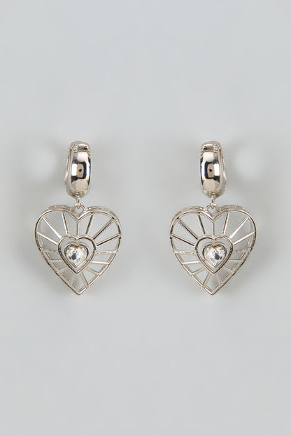 White Finish Swarovski Darling Dream Dangler Earrings
