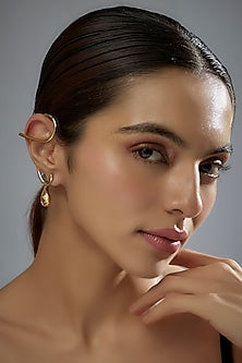 Gold Finish Swarovski Eternal Echo Dangler Earrings