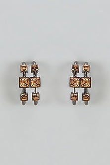 Black Rhodium Finish Swarovski Cosmic Cadence Dangler Earrings