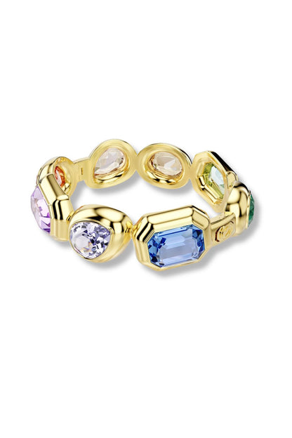 Gold Plated Multi-Colored Swarovski Crystal Bracelet