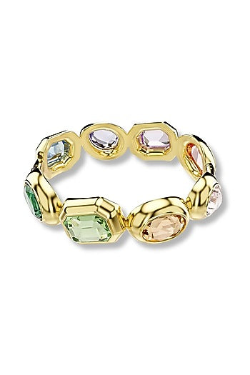 Gold Plated Multi-Colored Swarovski Crystal Bracelet