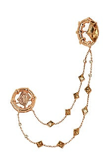 Rose Gold Finish Swarovski Crystal Brooch